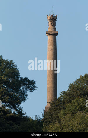 Admiral Hood-Denkmal in Somerset Stockfoto