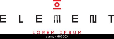 Element Logo Konzeption Stock Vektor
