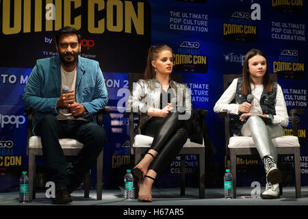 Ajay Devgan, Erika Kaaras. Abigail Eames, Stockfoto