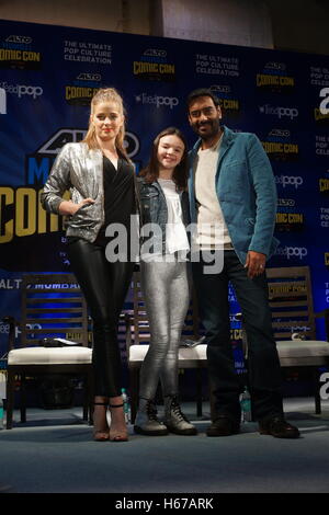 Ajay Devgan, Erika Kaaras. Abigail Eames, Stockfoto