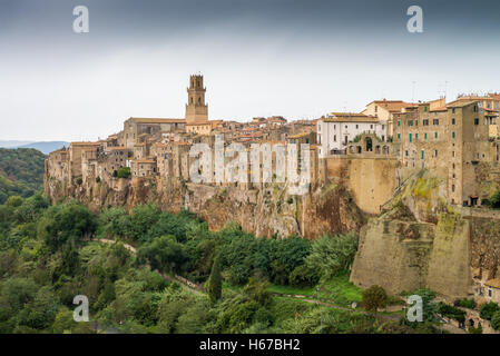 Pitigliano-Stadt, Provinz Grosseto, Toskana, Italien Stockfoto