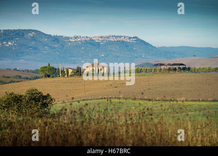 Val d ' Orcia in Herbst, Toskana, Italien, Europa Stockfoto