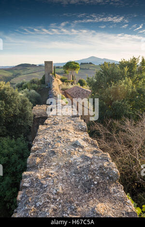 Monticchiello, Toskana, Italien, EU, Europa Stockfoto