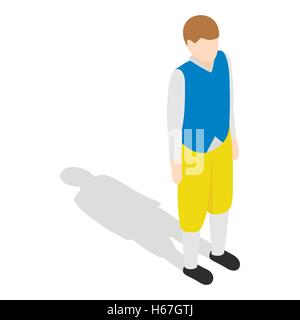 Mann trägt im schwedischen Tracht-Symbol Stock Vektor