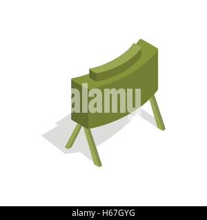 Militärische Mine-Symbol in der isometrischen 3d Art Stock Vektor