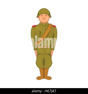 Sowjetische Uniform des zweiten Weltkriegs-Symbol Stock Vektor