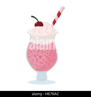 Eis Kaffee cartoon Stock Vektor