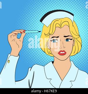 Krankenschwester-Comics-Konzept Stock Vektor