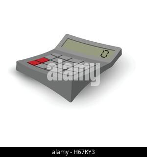 Rechner Cartoon grau Abbildung Stock Vektor