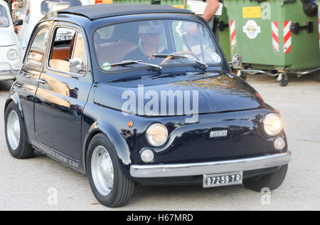 Fiat 500 rally, Miranda, Ternis, Umbrien, Italien Stockfoto