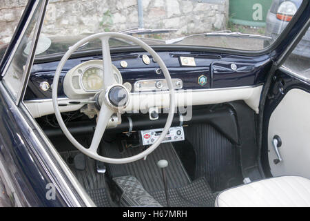 Fiat 500 rally, Miranda, Ternis, Umbrien, Italien Stockfoto