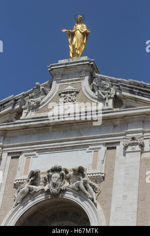 Die Basilika von Santa Maria Degli Angeli in Assisi, Italien Stockfoto