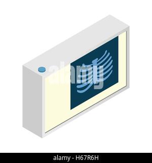 Röntgenstrahlen isometrischen 3d Symbol Stock Vektor