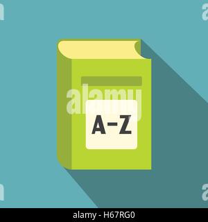 Englisch-Wörterbuch-flach-Symbol Stock Vektor