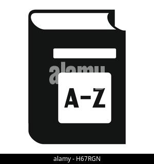 Englisch-Wörterbuch einfaches Symbol Stock Vektor