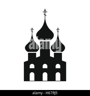 Einfaches Symbol der russischen orthodoxen Kirche Stock Vektor
