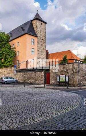 Hann. Hann, Niedersachsen, Deutschland. Welfenschloss altes Schloss beherbergt heute das Stadtarchiv, Amtsgericht & museum Stockfoto