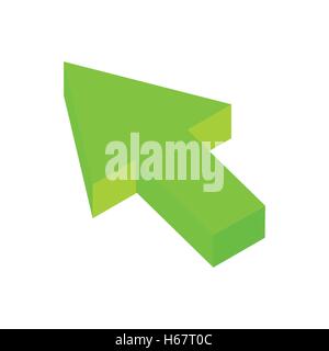 Pfeil klicken isometrischen 3d Symbol Stock Vektor