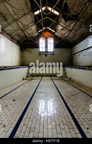 Templemore Bäder, Belfast, eine der drei öffentlichen Bäder in viktorianischen Zeiten für Menschen mit heißem Wasser waschen. Stockfoto