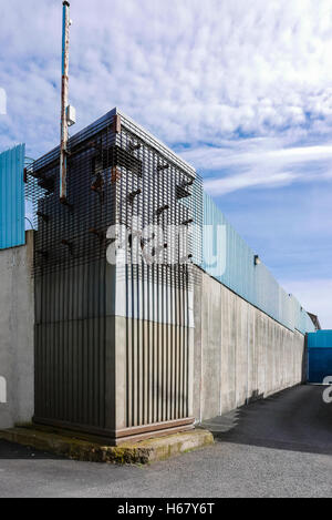 Wachturm im Crumlin Road Gefängnis, Belfast, eine ehemalige Hochsicherheitsgefängnis für Paramilitärs. Stockfoto