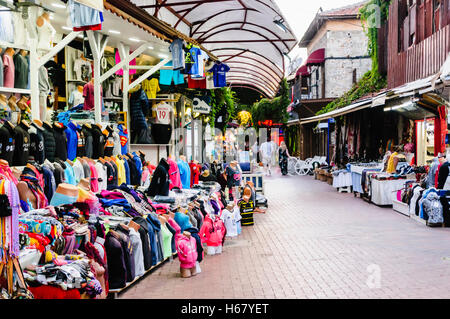 Geschäfte in Fethiye Markt, Türkei Stockfoto