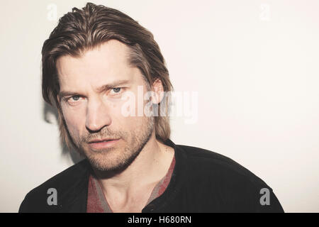 Dänischer Schauspieler und Game of Thrones-Superstar Nikolaj Coster-Waldau dargestellt in Kopenhagen. Dänemark-2013. Stockfoto