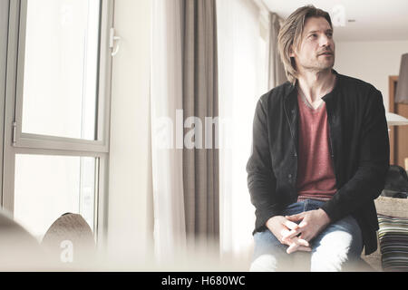 Dänischer Schauspieler und Game of Thrones-Superstar Nikolaj Coster-Waldau dargestellt in Kopenhagen. Dänemark-2013. Stockfoto