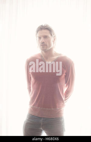 Dänischer Schauspieler und Game of Thrones-Superstar Nikolaj Coster-Waldau dargestellt in Kopenhagen. Dänemark-2013. Stockfoto