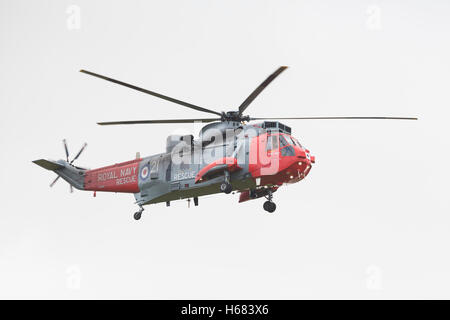 Royal Navy Rettungshubschrauber Meerkönigs Stockfoto