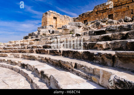 Römisches Amphitheater in Hieropolis, Pamakkule, Türkei Stockfoto