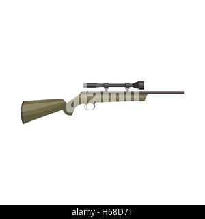 Jagd Gewehr Symbol, cartoon-Stil Stock Vektor