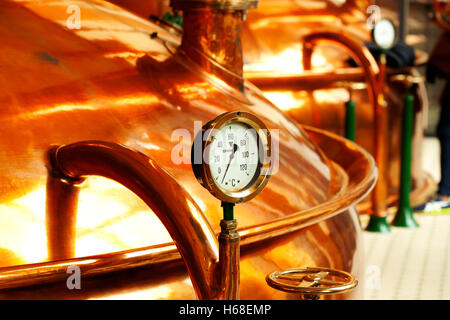Bier Brauerei Detail, Barcelona, Spanien. Stockfoto