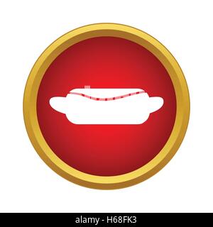 Pfanne mit Deckel-Symbol im einfachen Stil Stock Vektor