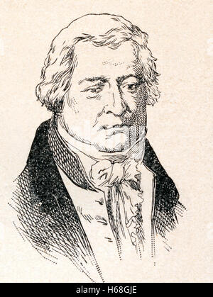 Sébastien Érard, Sebastian Erhard, 1752 – 1831 geboren.  Französische instrument Maker deutscher Herkunft, die spezialisiert auf die Herstellung von Klavieren und Harfen. Stockfoto