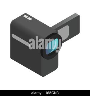 Videokamera isometrischen 3d Symbol Stock Vektor
