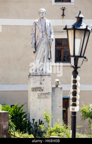 Banska Stiavnica, Slowakei - august 06, 2015: Sculture Andrej Kmet in Banska Stiavnica, Slowakei. Stockfoto