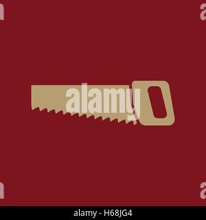 Die Säge-Symbol. Sah Sie Symbol. Wohnung Stock Vektor