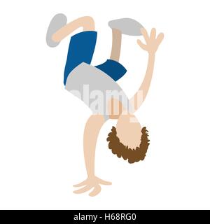 Hip Hop Break Dancer Symbol Stock Vektor