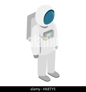 Astronaut isometrische 3D-Symbol Stock Vektor