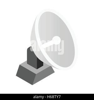 Isometrische 3D-Symbol parabolische Luftaufnahme Stock Vektor