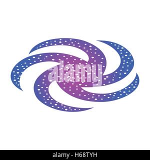 Schwarzes Loch isometrische 3D-Symbol Stock Vektor