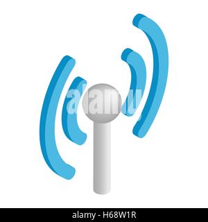 Drahtlose Verbindung isometrischen 3d Symbol Stock Vektor
