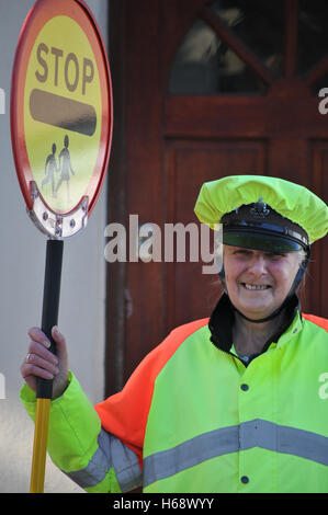 Ein Lutscher Dame in Falmouth, England Stockfoto