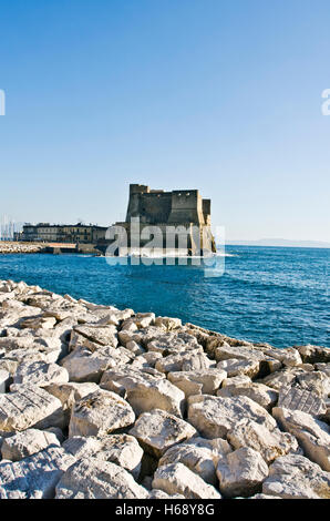 Castel Ovo, "Ei Castle", Mergellina, Neapel, Kampanien, Italien, Europa Stockfoto