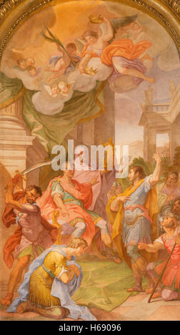 Rom, Italien - 11. März 2016: Das Gemälde The Martyrium der SS John und Paul Stockfoto