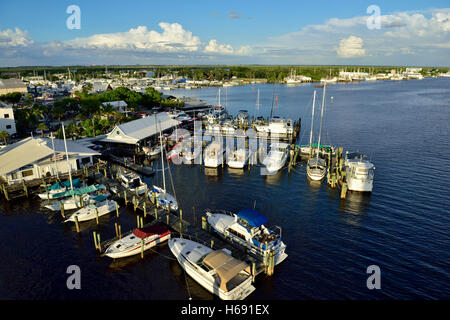 Matanzas Hafen auf San Carlos Island, Fort Myers Beach, Florida, USA Stockfoto