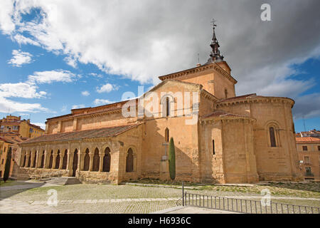 Segovia - Ronanesque Kirche Iglesia de San Millan. Stockfoto