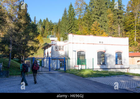 Saulgrub: Wasser Kraftwerk Kammerl, Oberbayern, Oberbayern, Bayern, Bayern, Deutschland Stockfoto