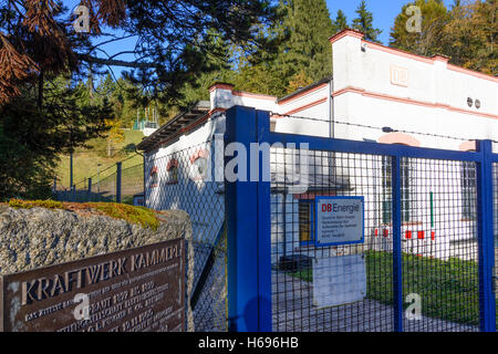 Saulgrub: Wasser Kraftwerk Kammerl, Oberbayern, Oberbayern, Bayern, Bayern, Deutschland Stockfoto