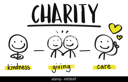 Fundraising gemeinnützige Spenden freiwillig Konzept Stockfoto